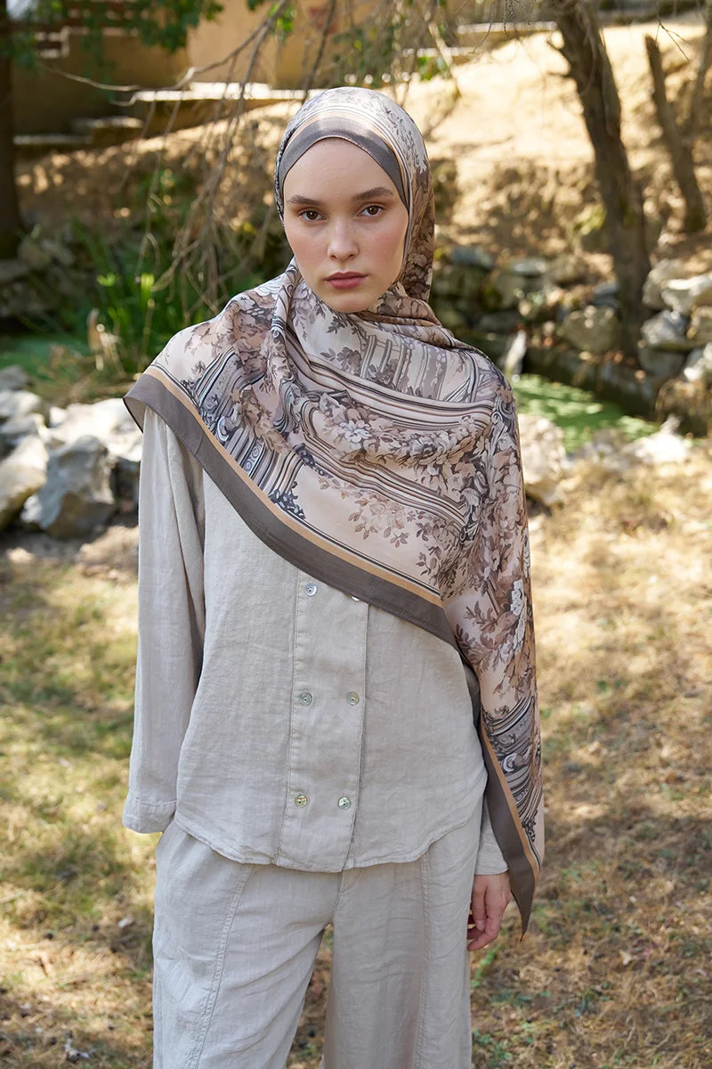 Inspired Esperanza Pattern Shawl - Mink