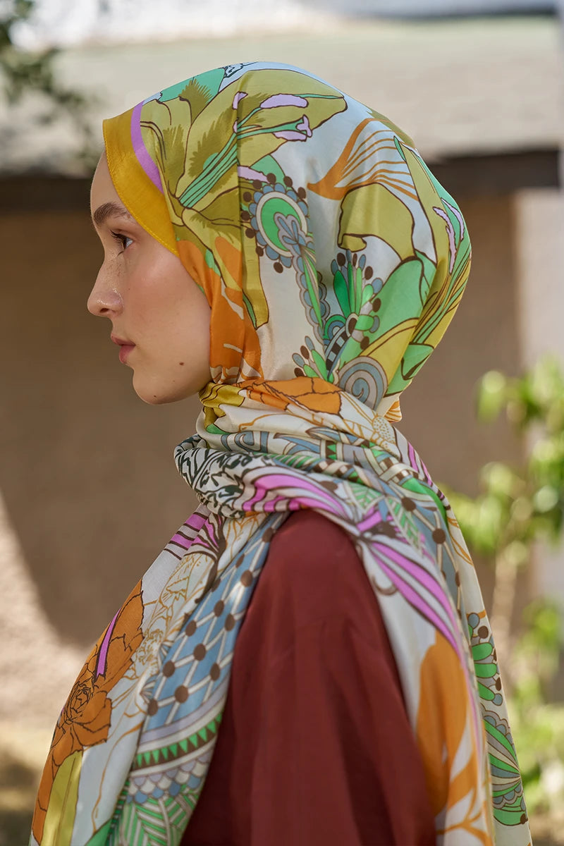 Inspired Fierra Pattern Shawl - Orange