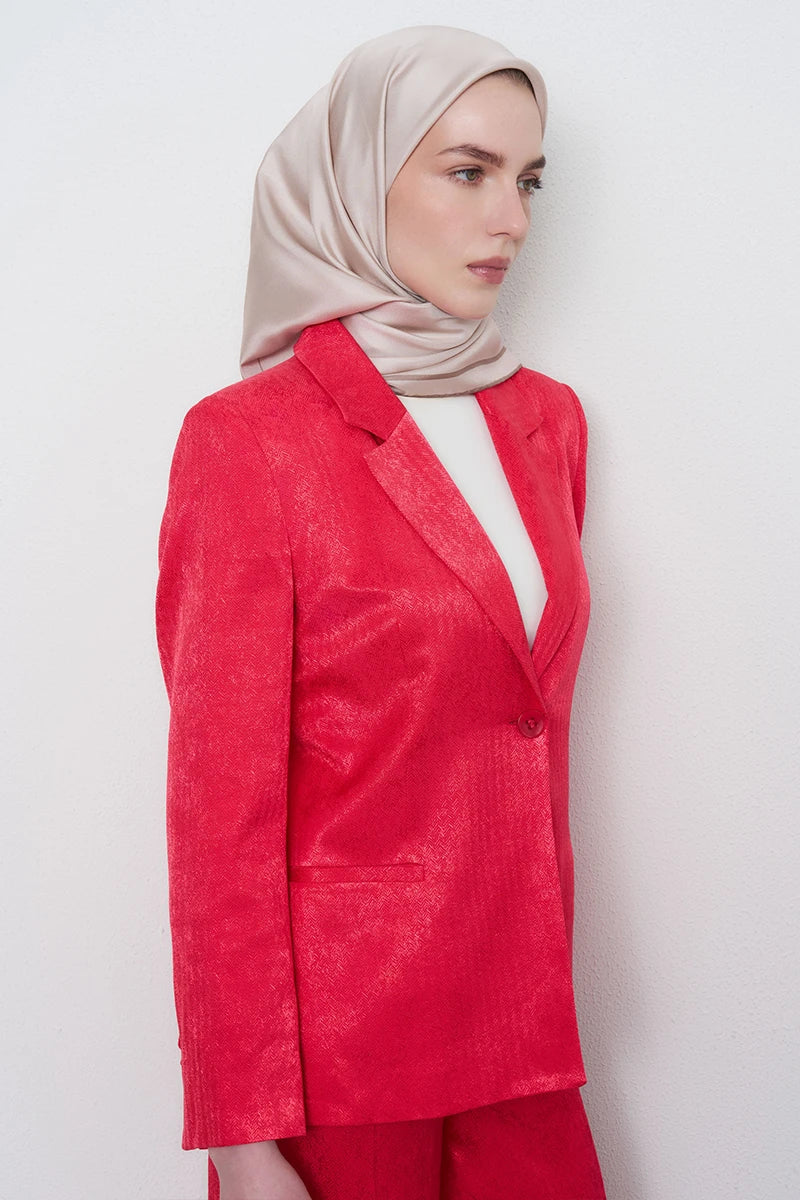 Twill İpek Eşarp - Bej