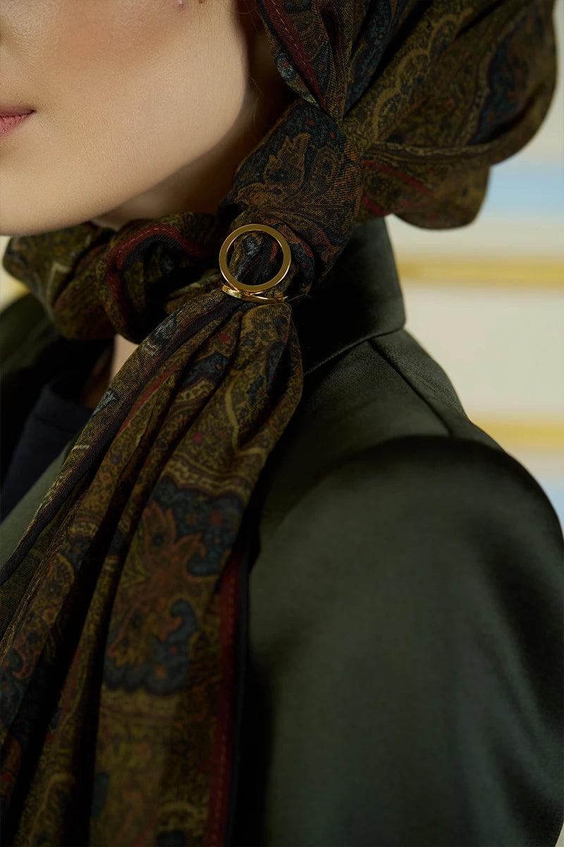 Gold Plated Shawl/Scarf Ring