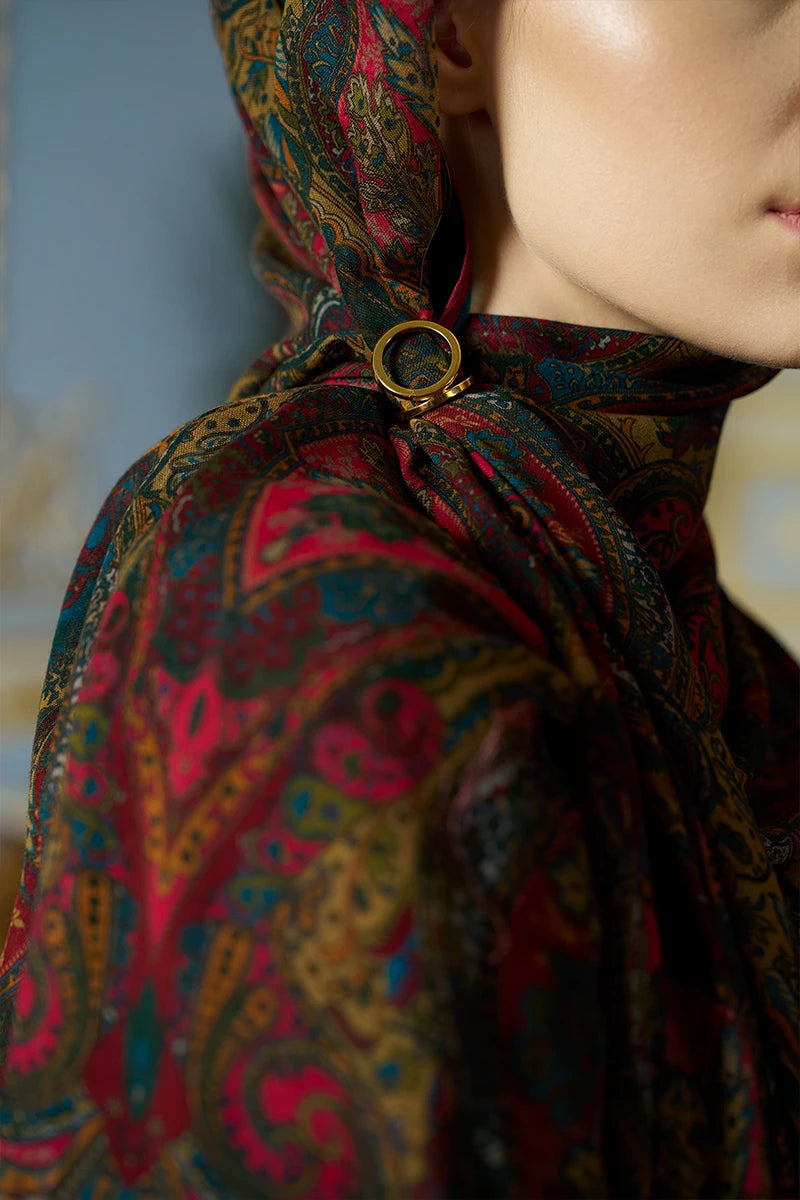 Altın Kaplama Şal / Eşarp Yüzüğü