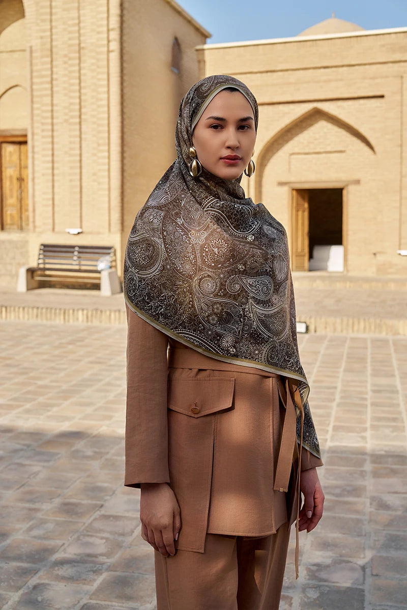 Mihr Yün İpek Şal - Nefti