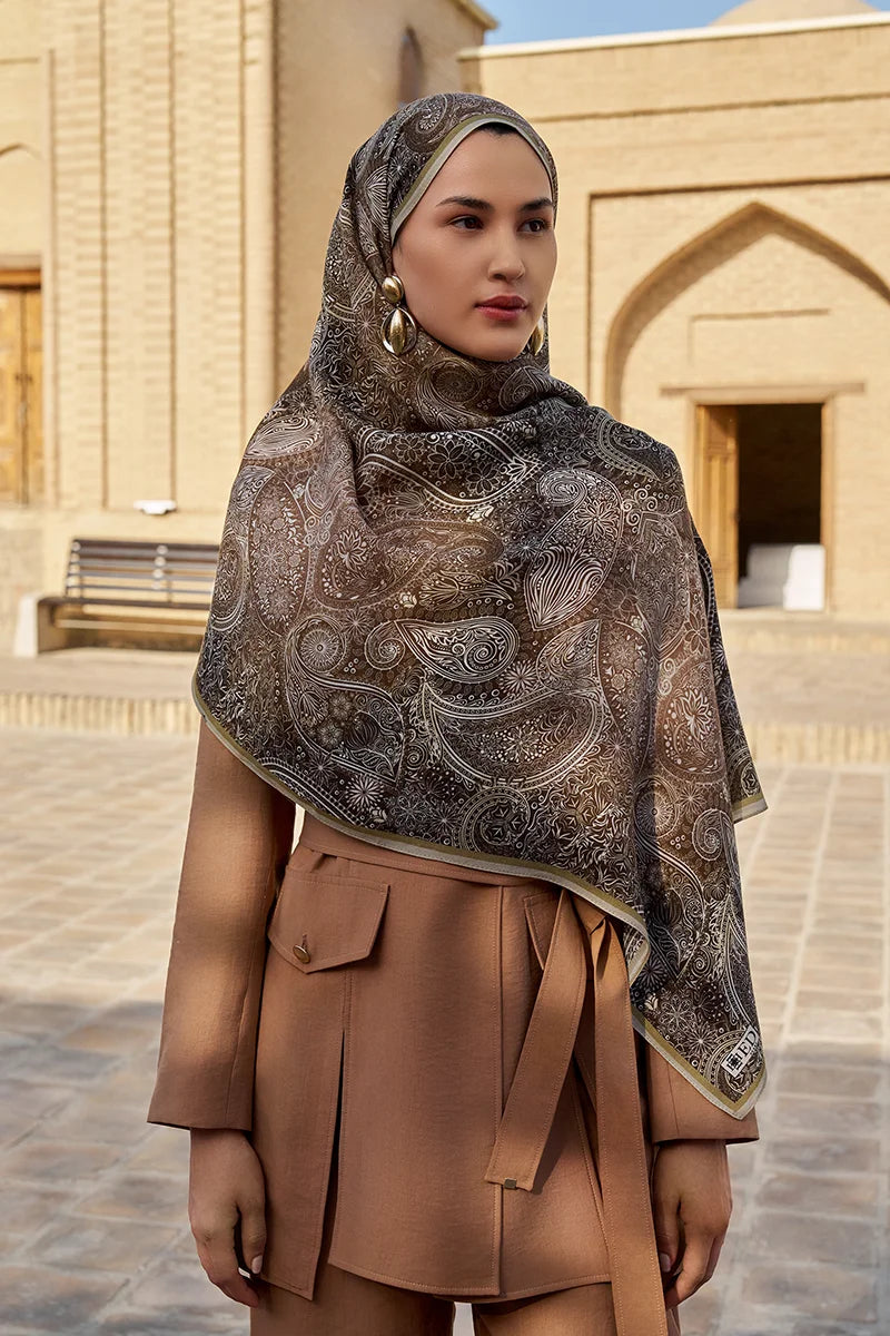 Mihr Yün İpek Şal - Nefti