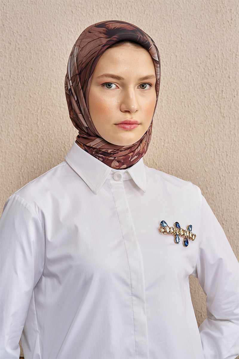 Vision Art Collection Mirage Eşarp - Kahverengi