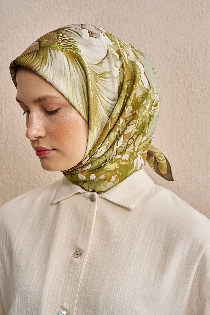 Vision Art Collection Mirage Eşarp - Yağ Yeşili