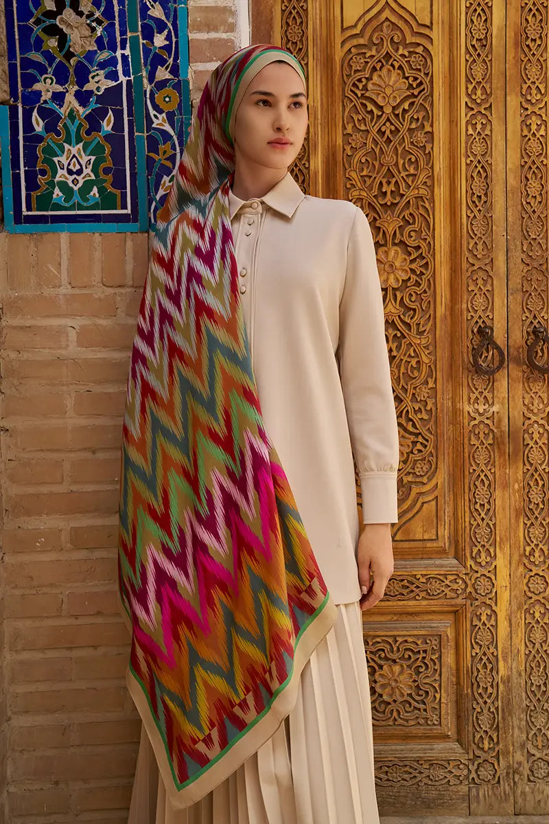 Missoma Floş Viskon Şal - Bej