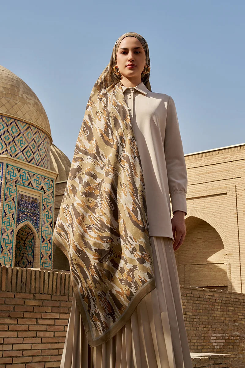 Noble Pamuk Modal Şal - Yeşil