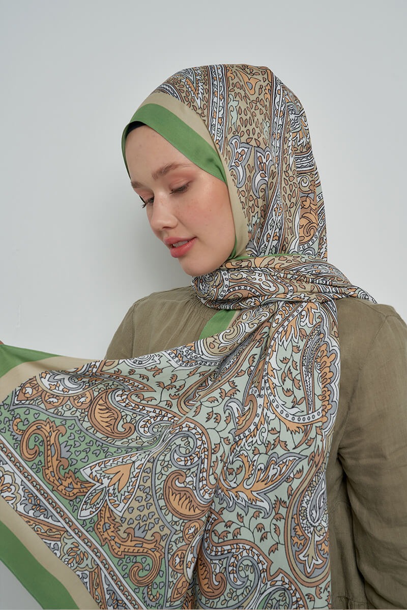 Paisley Koleksiyonu Bahia Şal - Yeşil