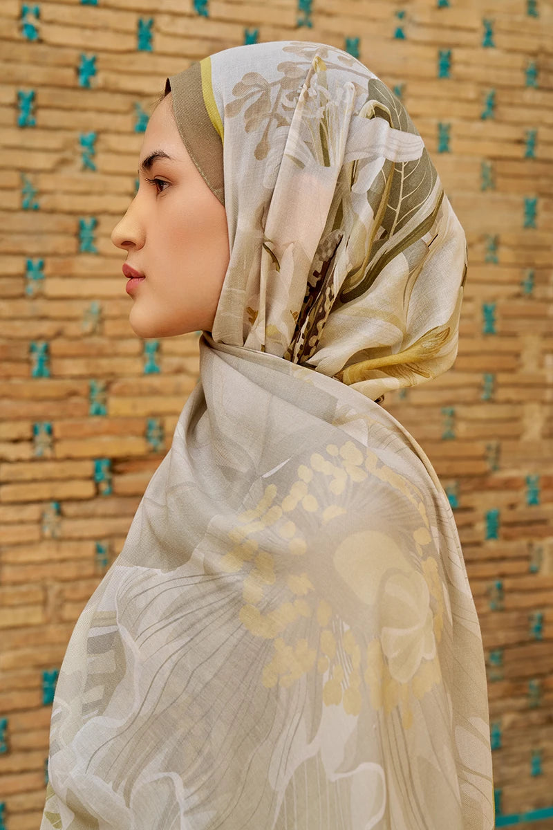 Reine Cotton Modal Shawl - Beige