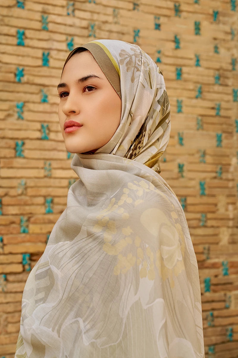 Reine Cotton Modal Shawl - Beige