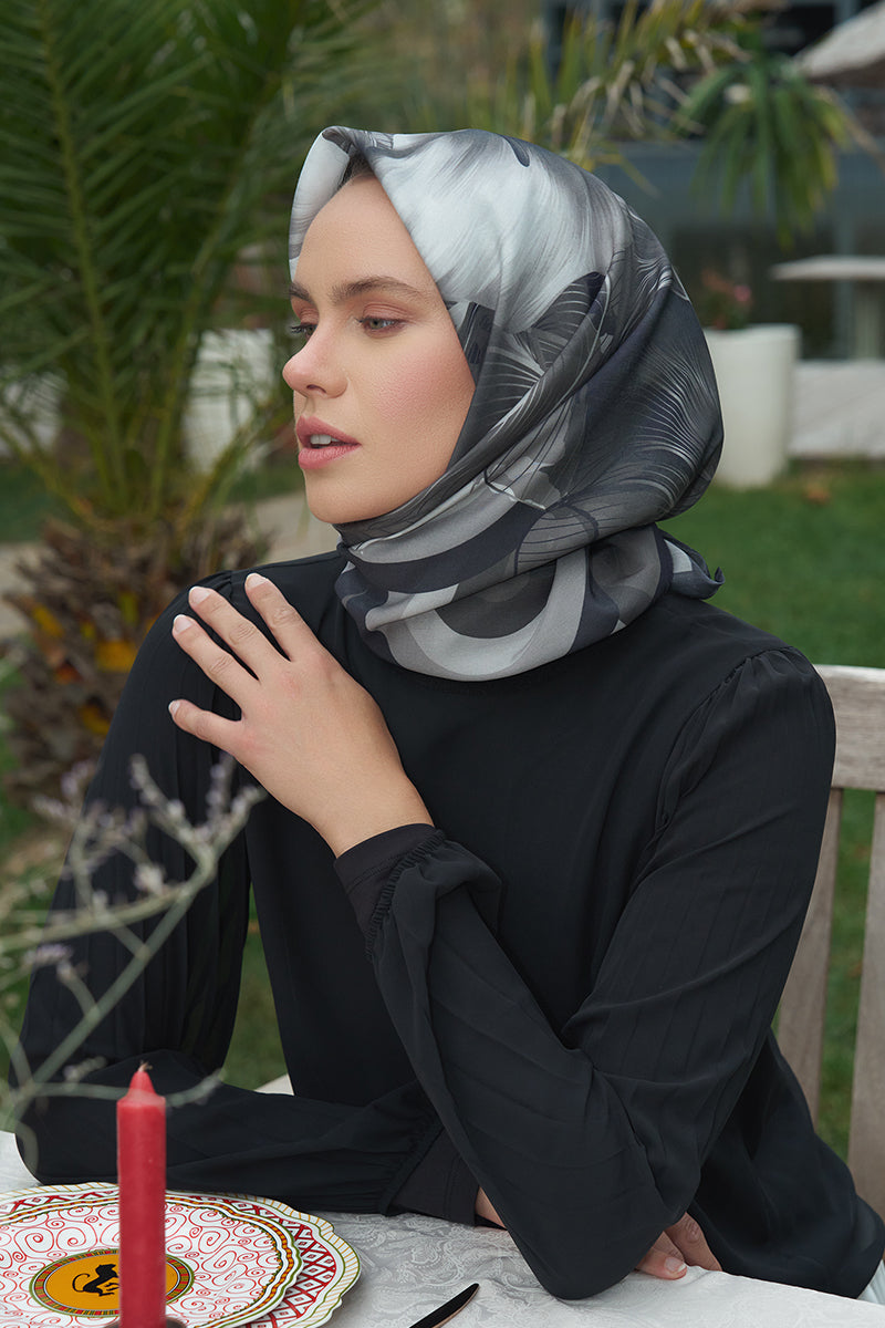Calla Modal Eşarp - Siyah