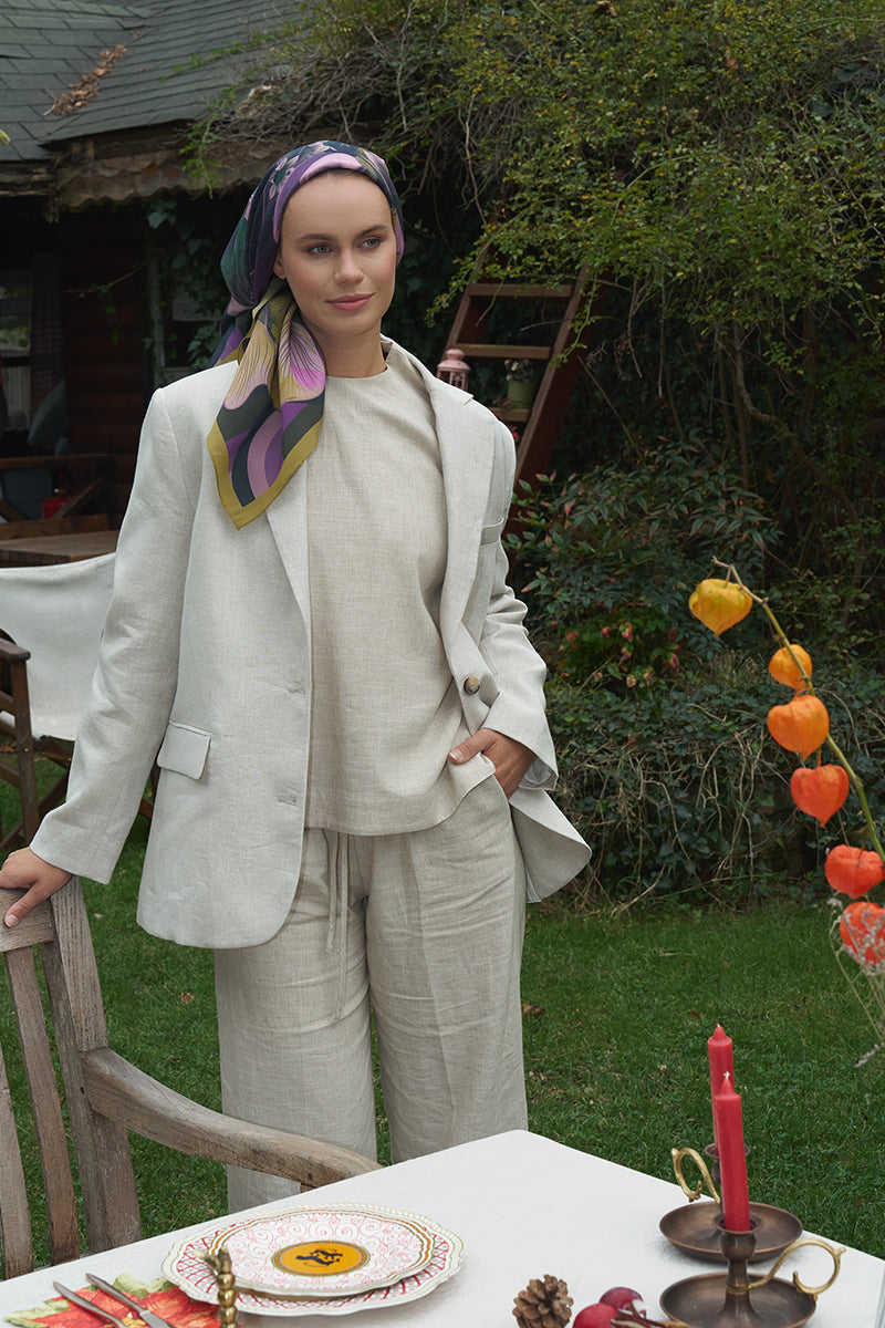 Calla Modal Eşarp - Yağ Yeşili