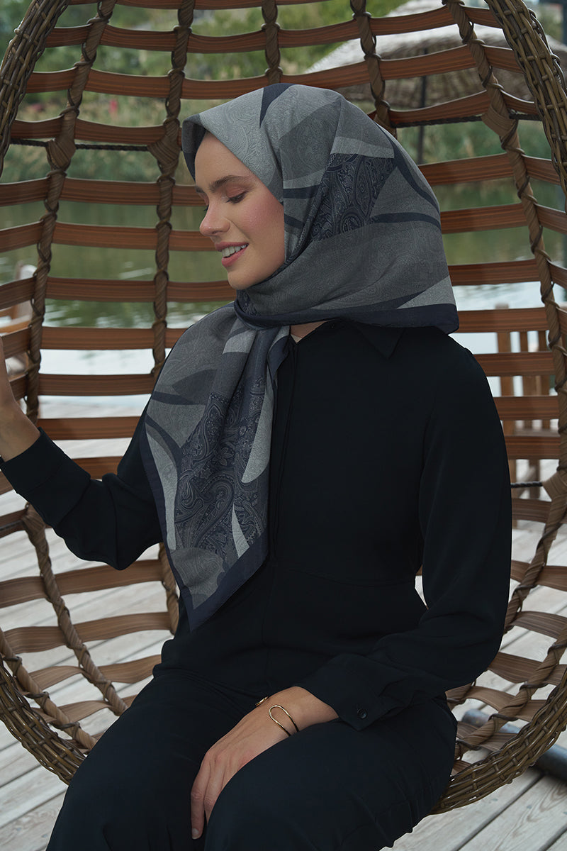 Lace Modal Eşarp - Siyah