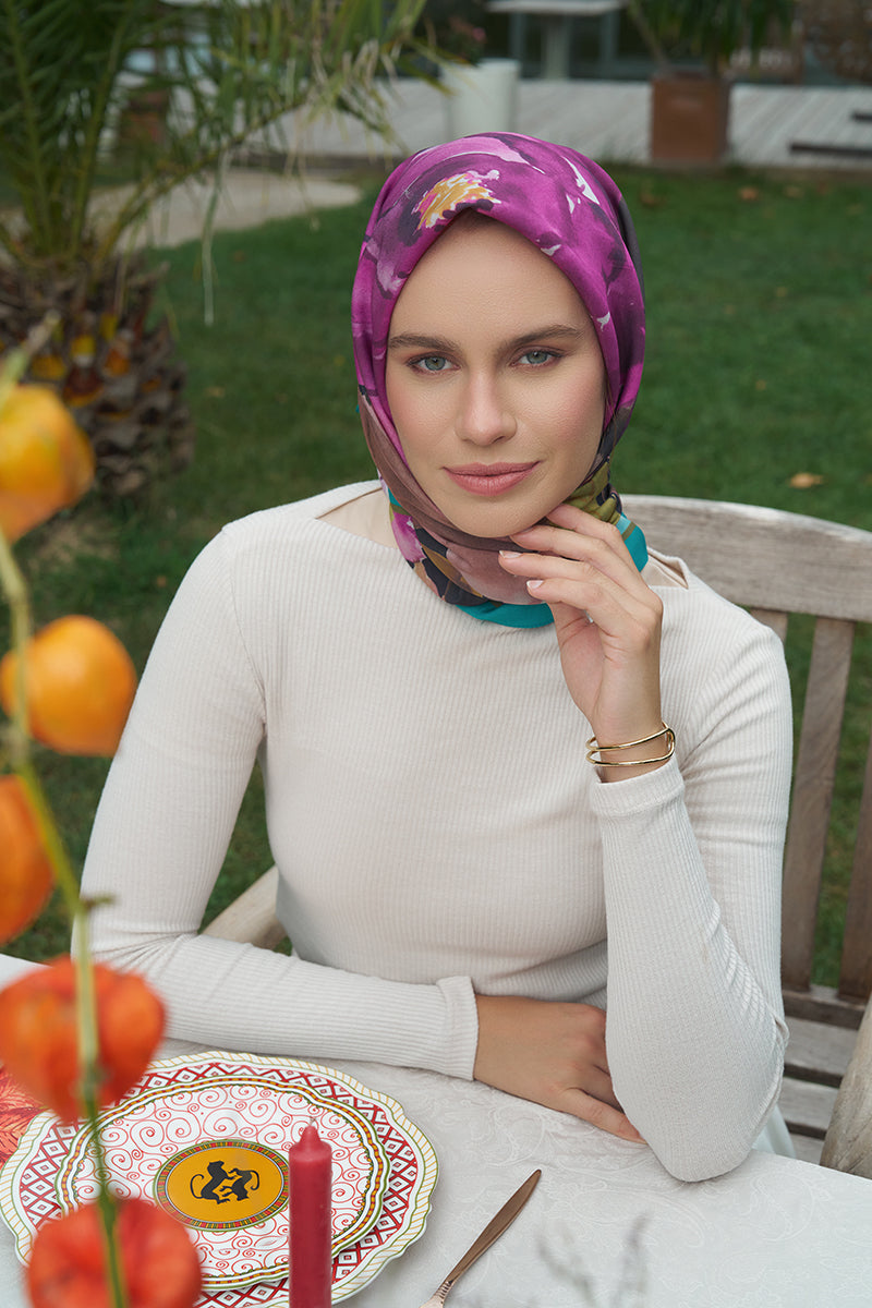 Rosa Modal Eşarp - Mavi