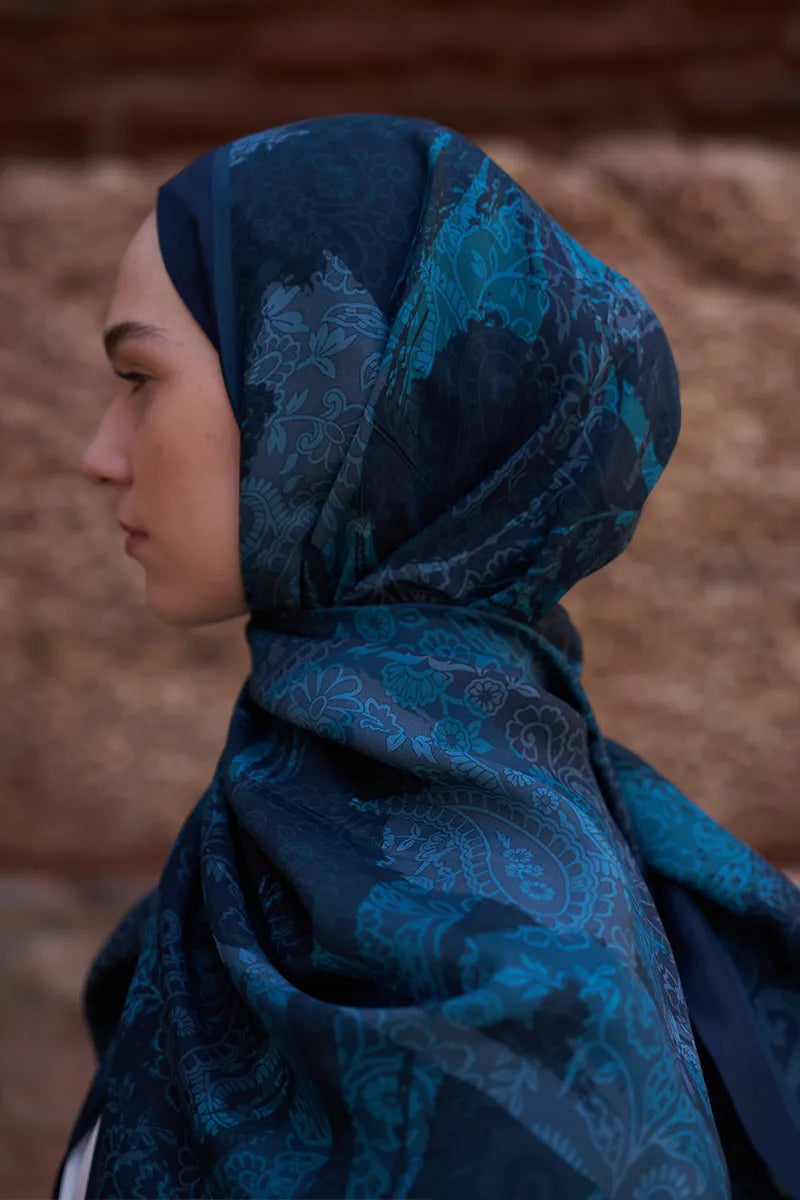 Sunrise Rüya Desen Şal - Lacivert