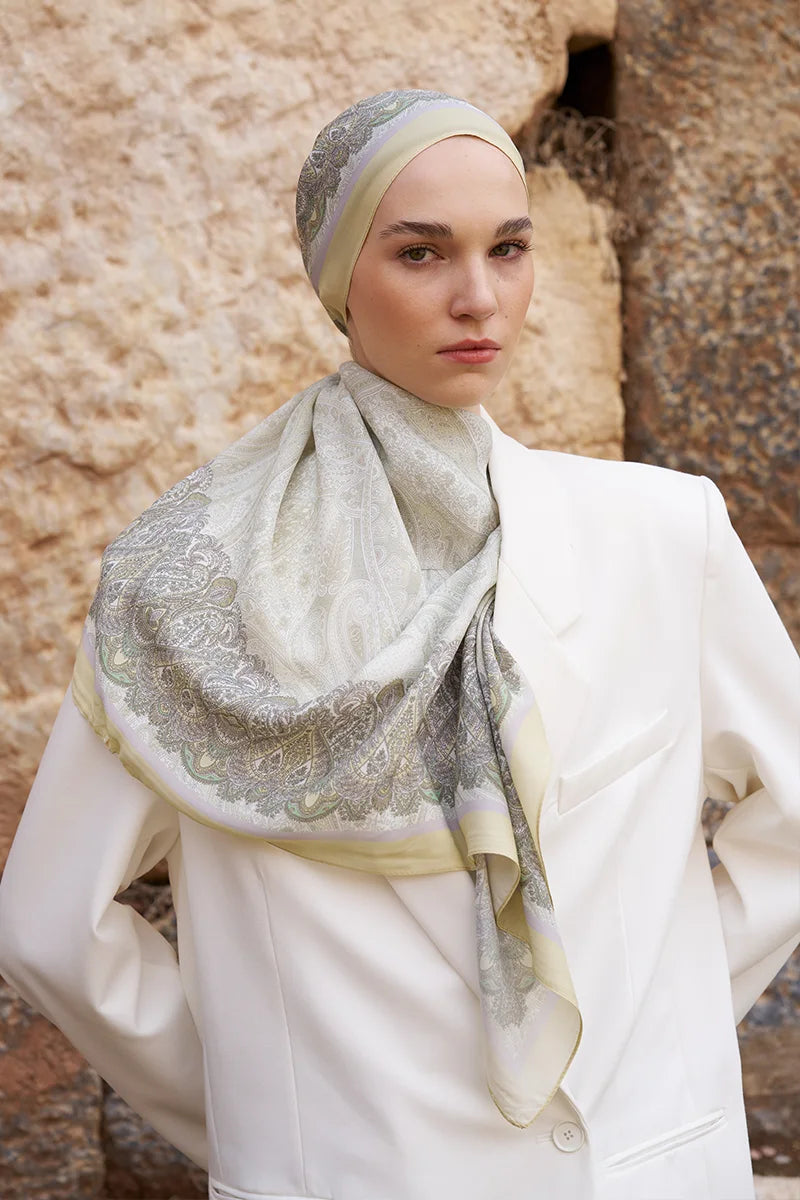 Sunrise Etnik Desen Şal - Sarı