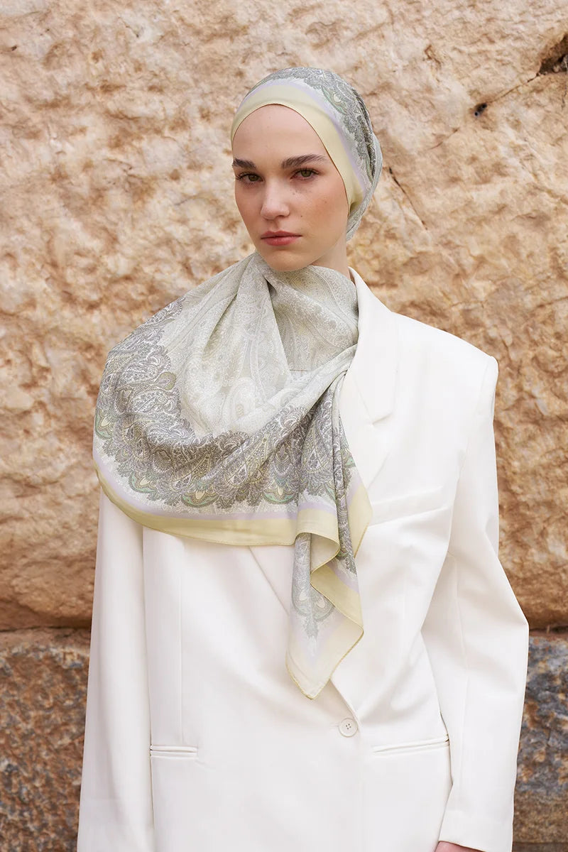 Sunrise Etnik Desen Şal - Sarı