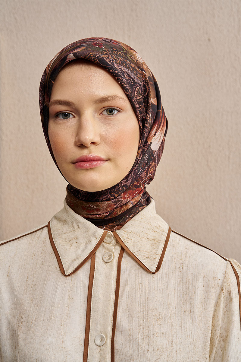 Vision Art Collection Velmora Eşarp - Kahverengi