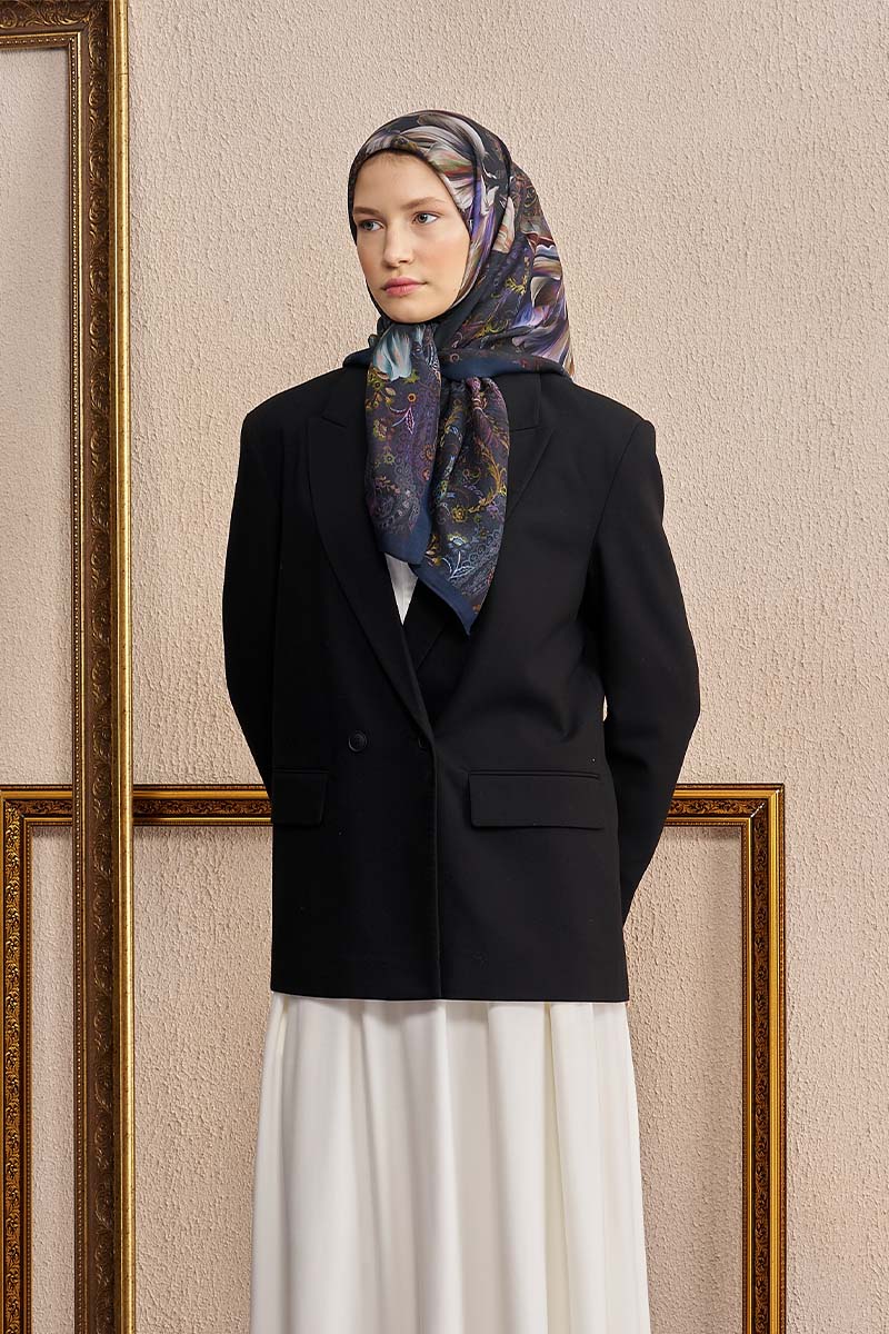 Vision Art Collection Velmora Scarf - Navy Blue