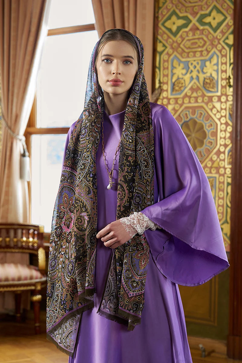 Yün İpek Celia Şal - Nefti