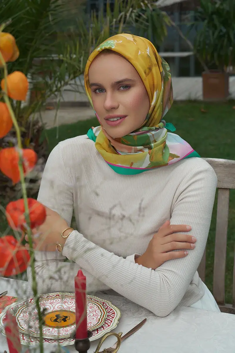 Rosa Modal Eşarp - Yeşil - 1